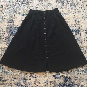 Black Midi Skirt